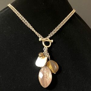 Lia Sophia Matte Gold “Natural Charm” Necklace